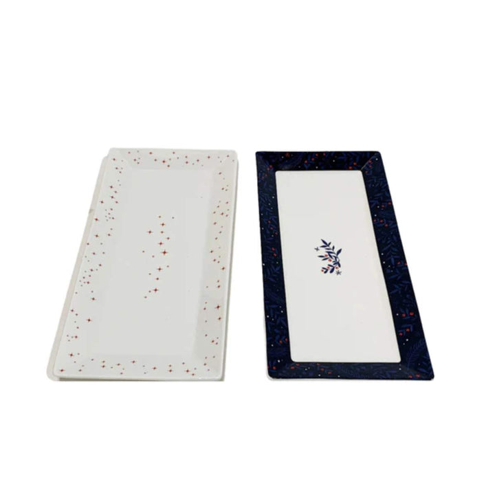 Mindy Brownes Midnight Blue Christmas Platters