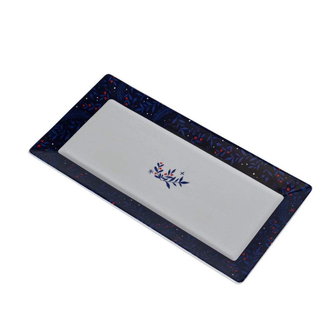 Mindy Brownes Midnight Blue Christmas Platters