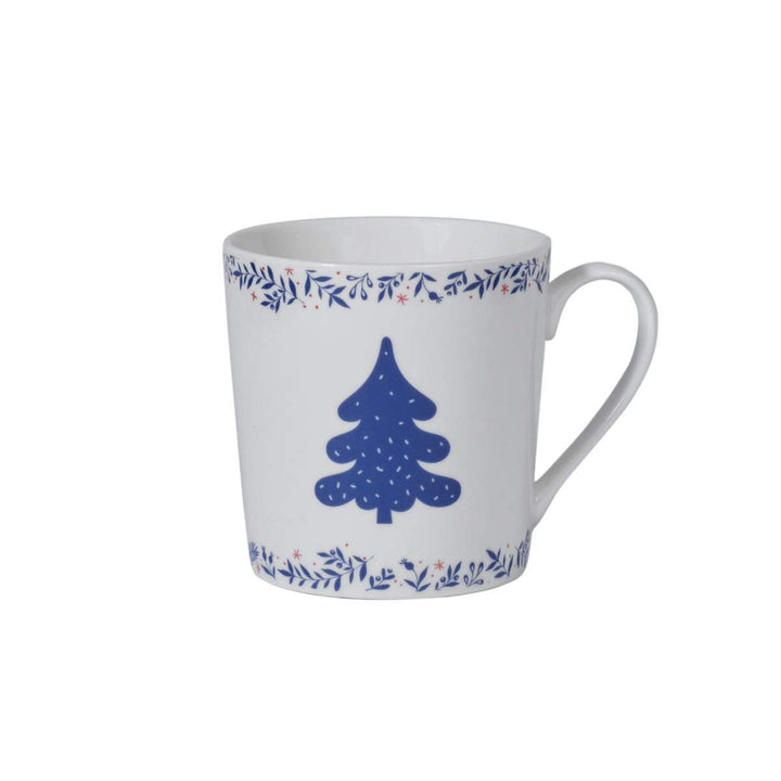 Mindy Brownes Midnight Blue & Red Berry Christmas Cups Set