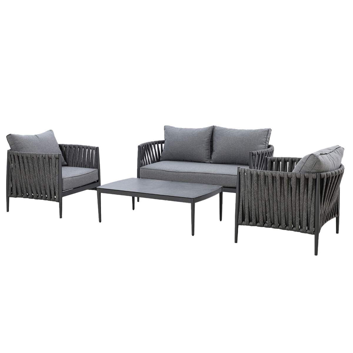 Maze Milan Rope Weave 2 Seat Sofa Set