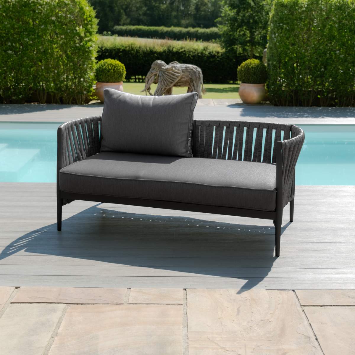 Maze Milan Rope Weave 2 Seat Sofa Set