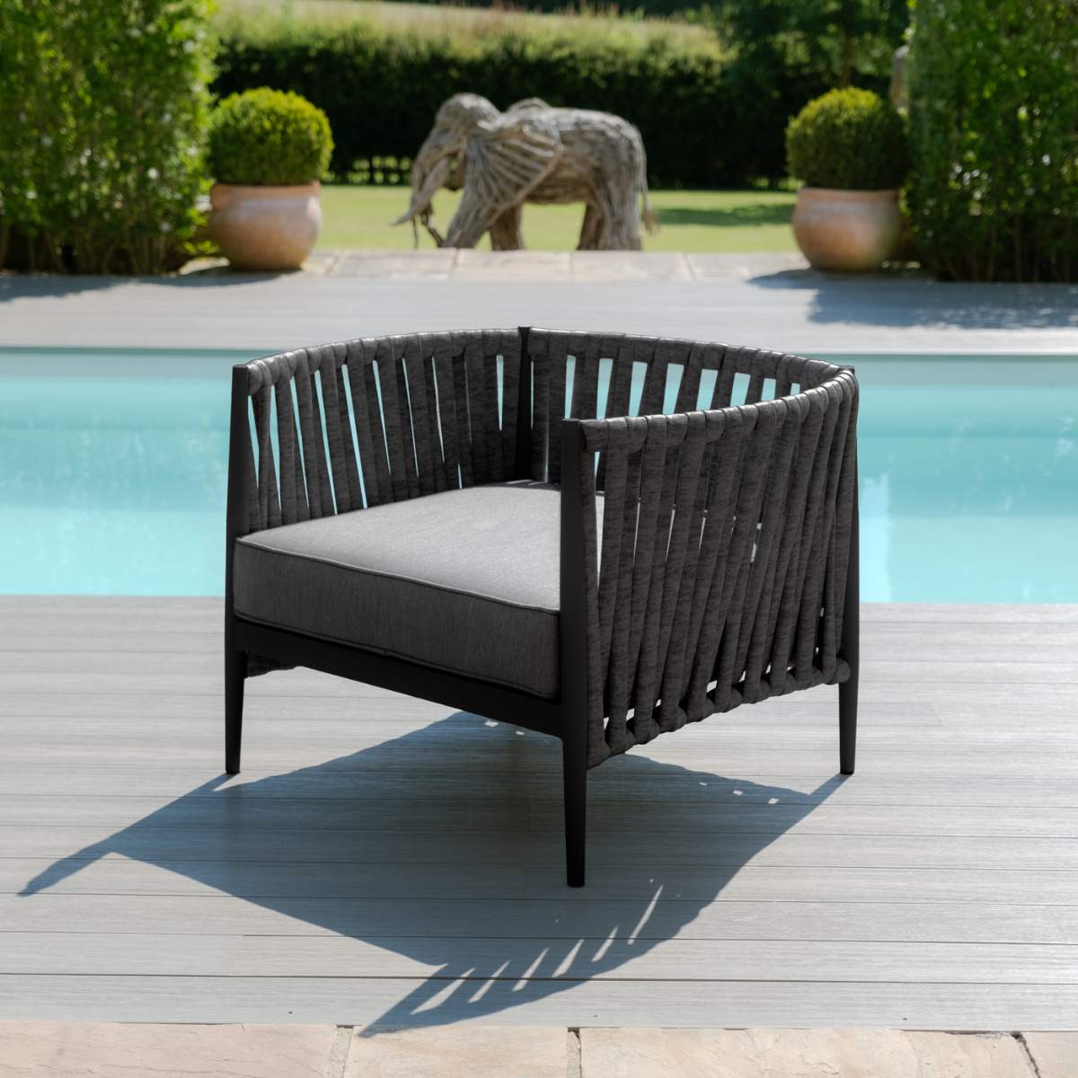 Maze Milan Rope Weave 2 Seat Sofa Set