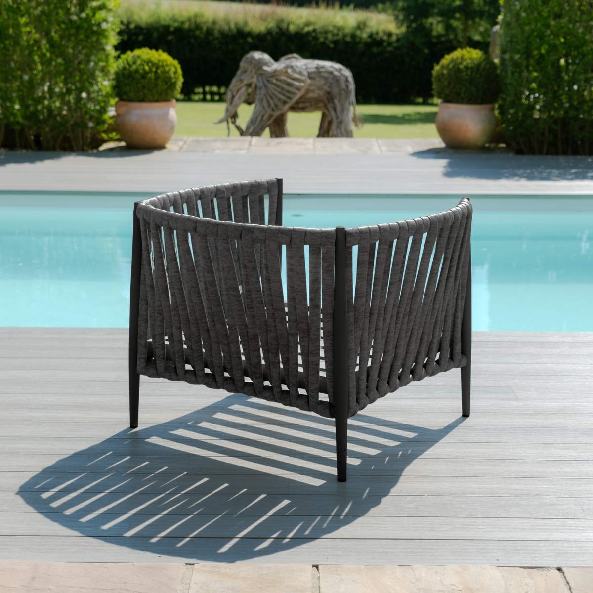 Maze Milan Rope Weave 2 Seat Sofa Set