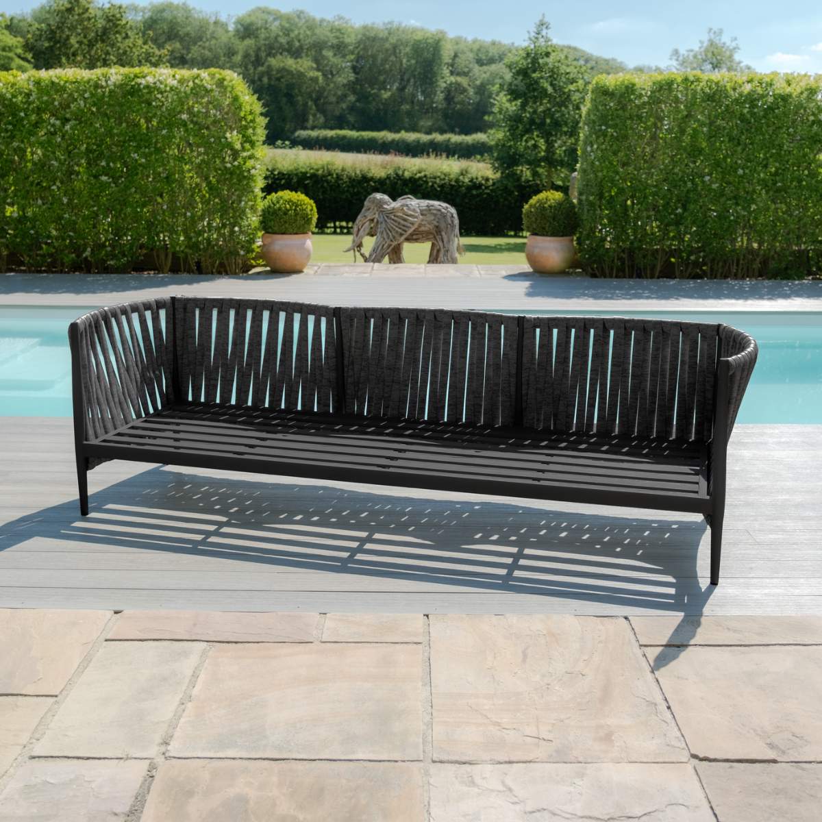 Maze Milan Rope Weave 3 Seat Sofa Set