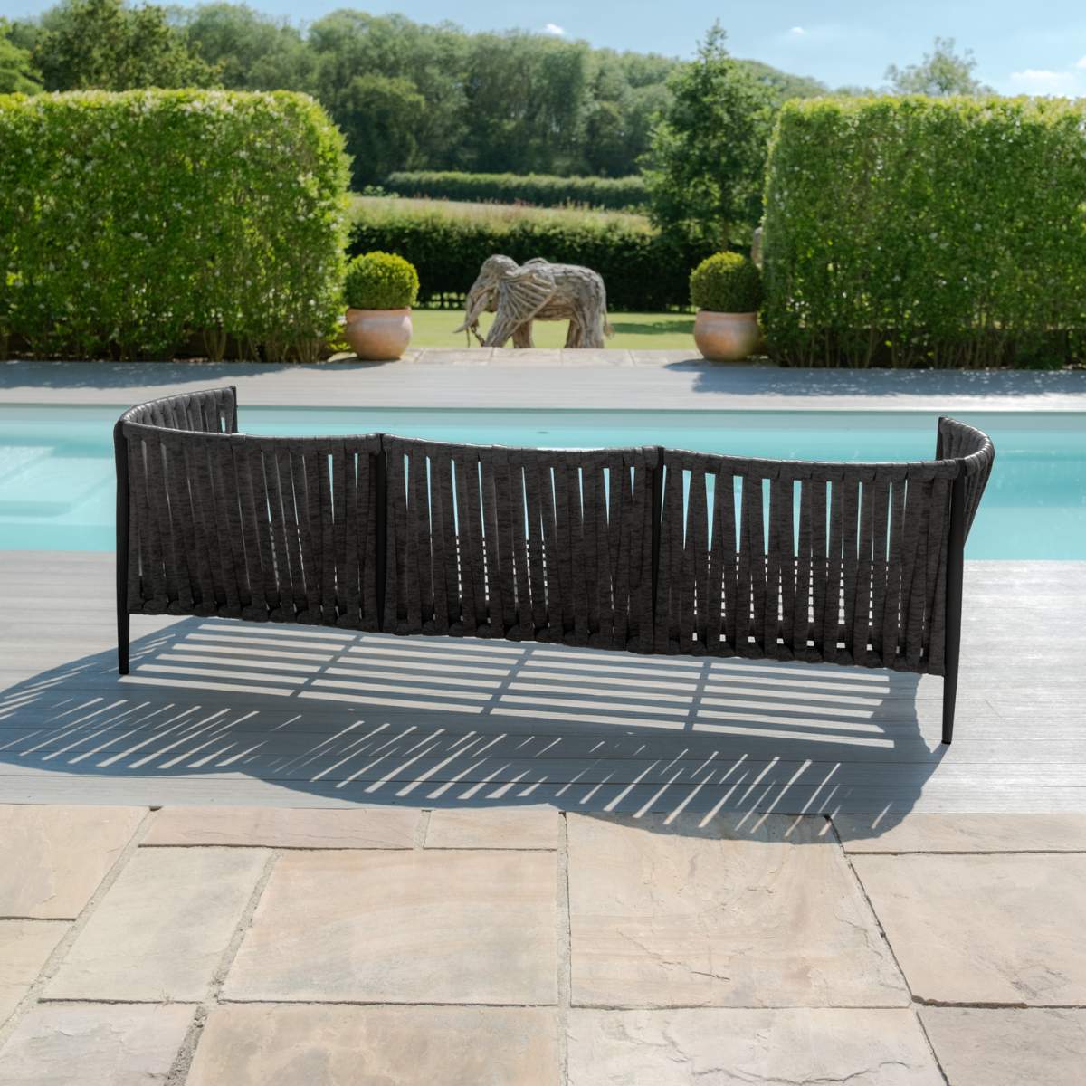 Maze Milan Rope Weave 3 Seat Sofa Set