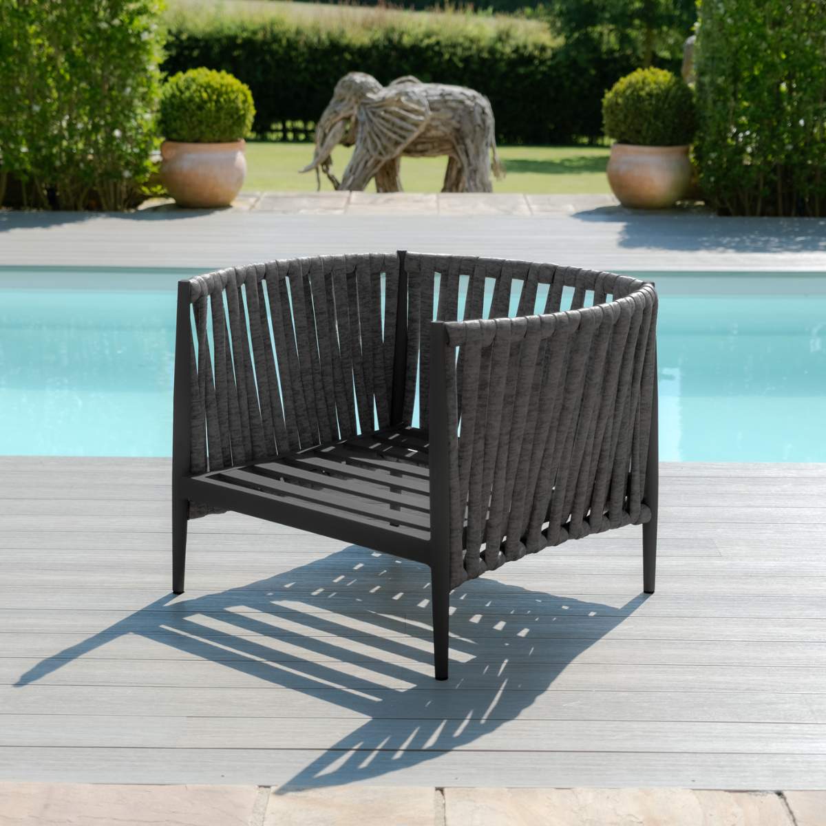 Maze Milan Rope Weave 3 Seat Sofa Set