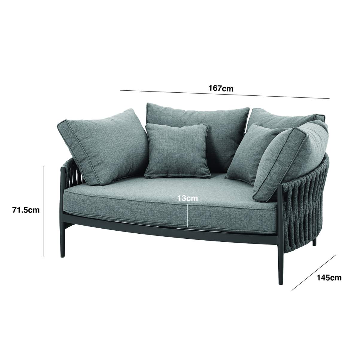 Maze Milan Rope Weave Daybed