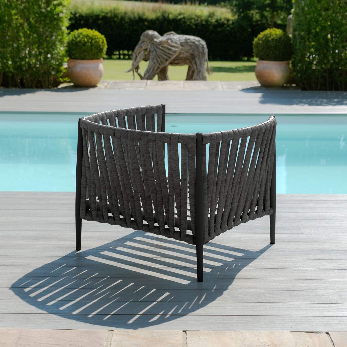Maze Milan Rope Weave Lounge Chair