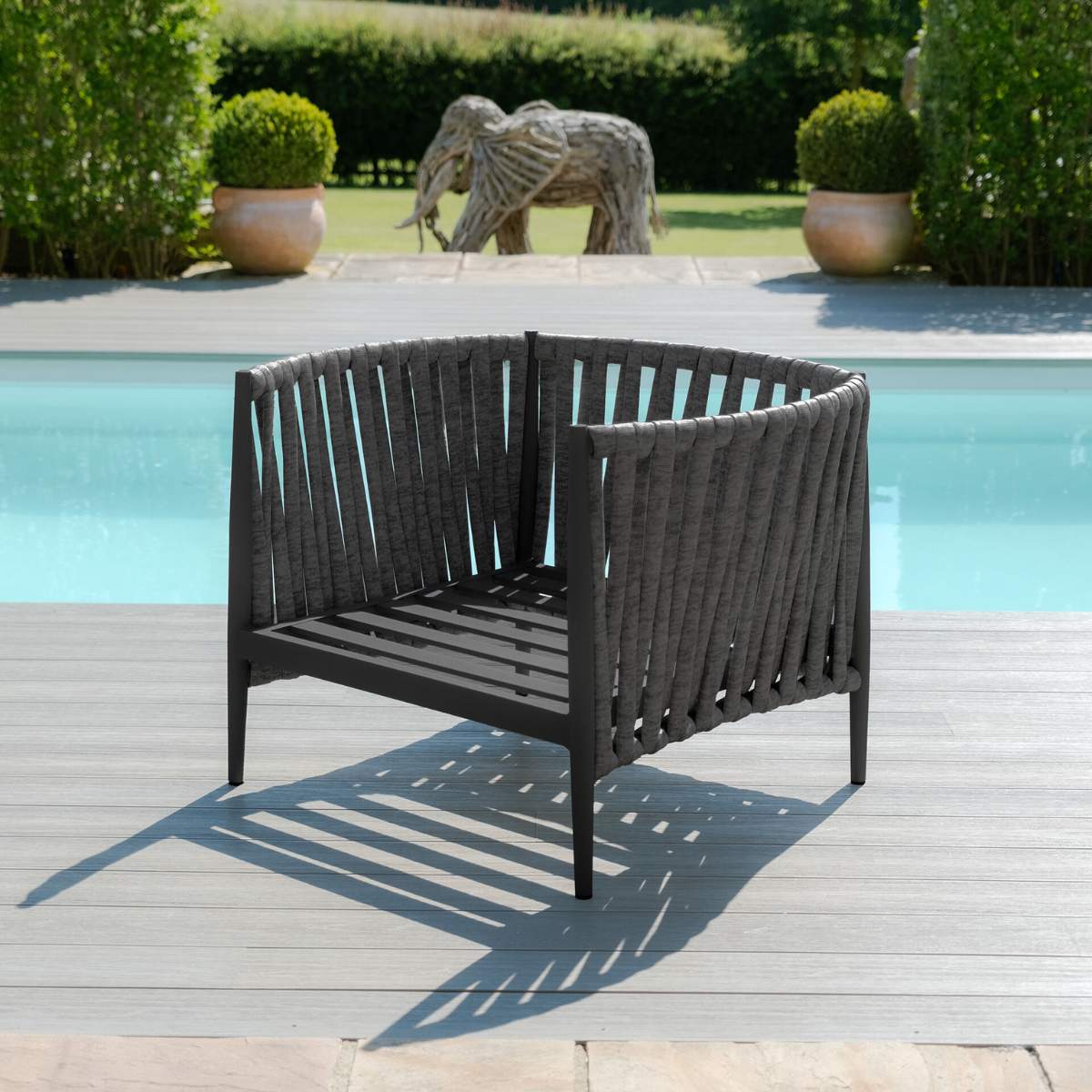 Maze Milan Rope Weave Lounge Chair