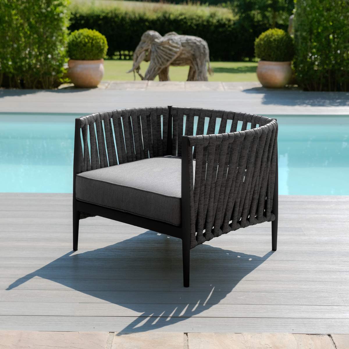 Maze Milan Rope Weave Lounge Chair