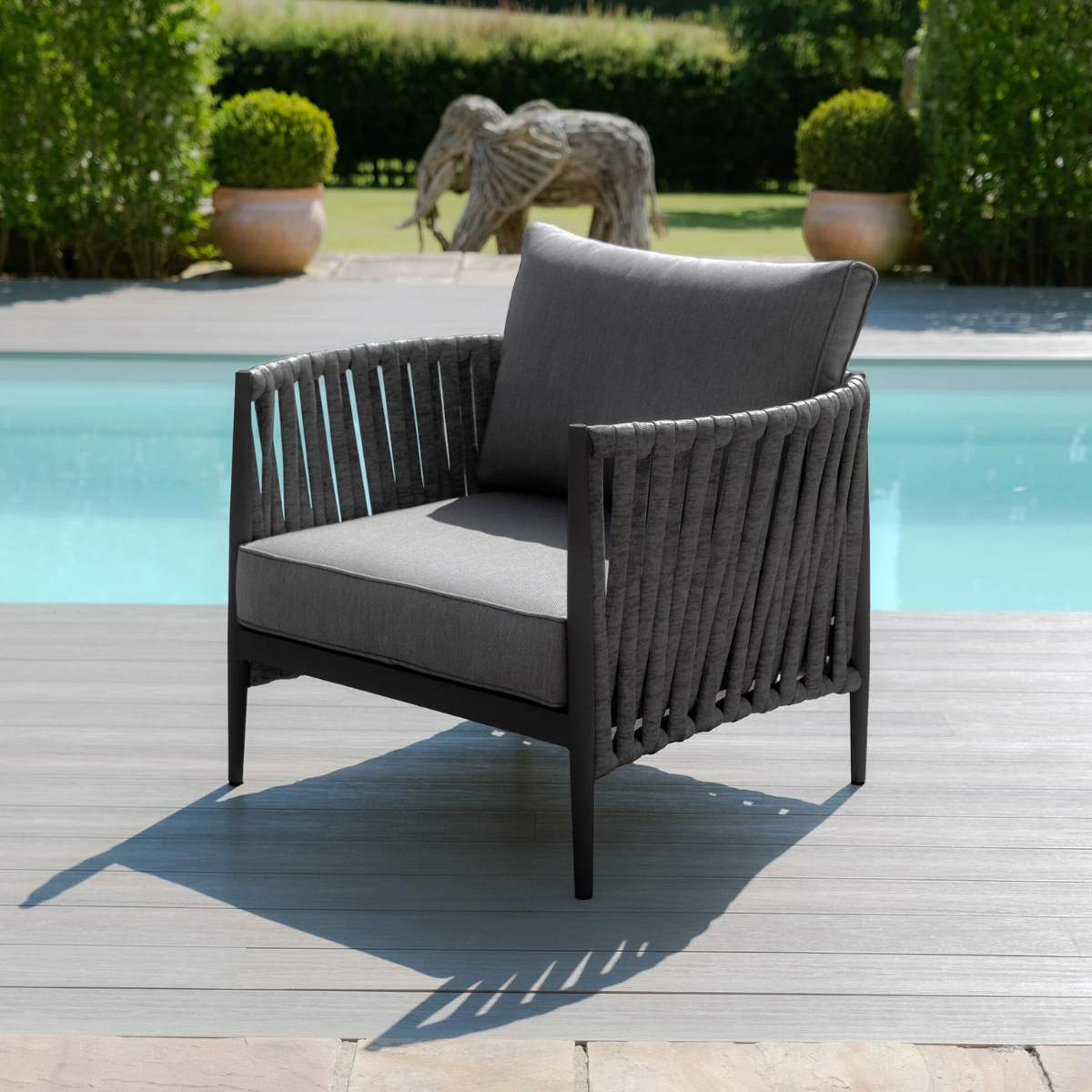 Maze Milan Rope Weave Lounge Chair