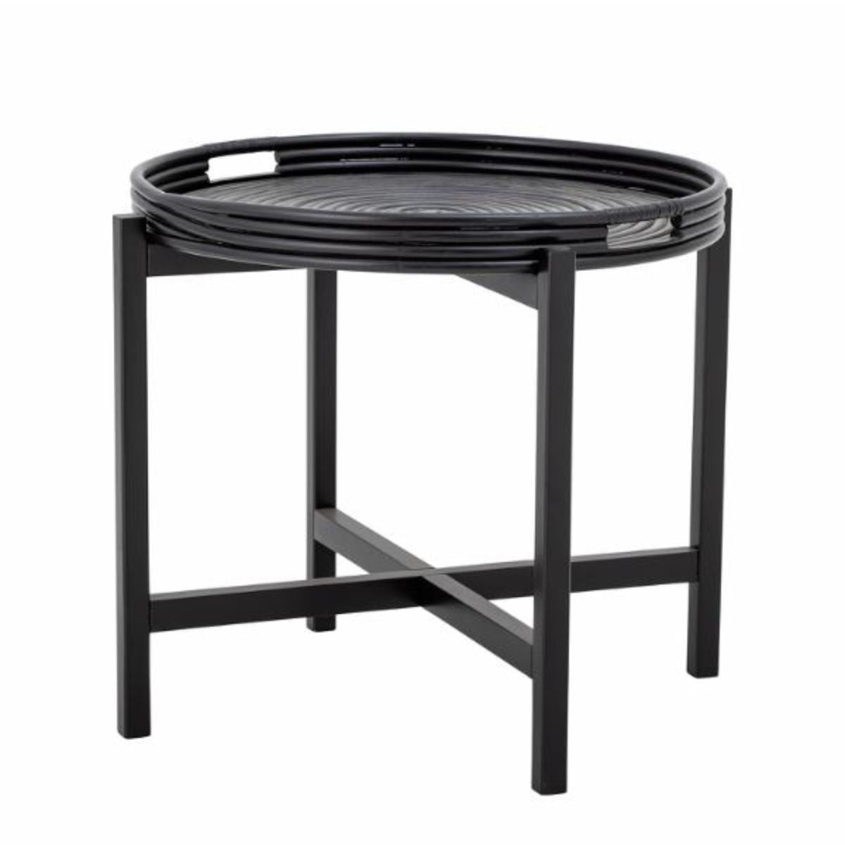 Bloomingville Milli Tray Table - Black Rattan
