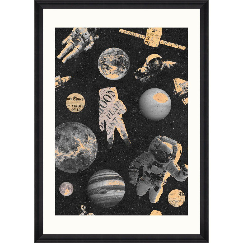 Mind The Gap Astronauts Framed Art Print-Beaumonde