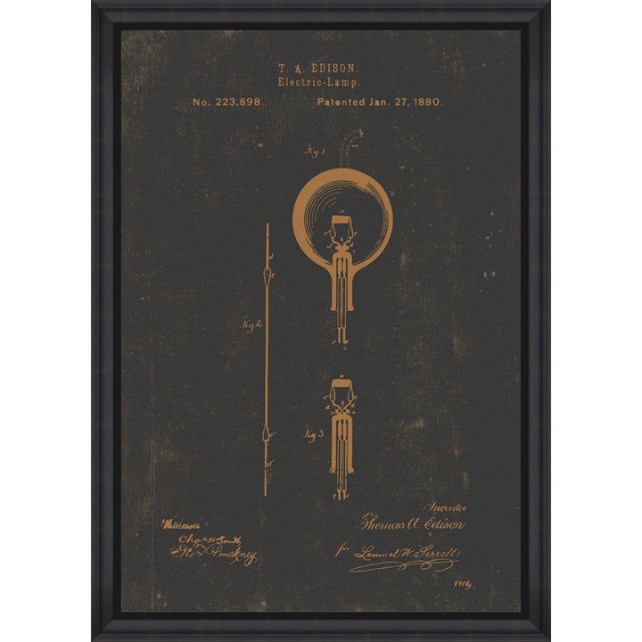 Edison Bulb Framed Art Print-Beaumonde