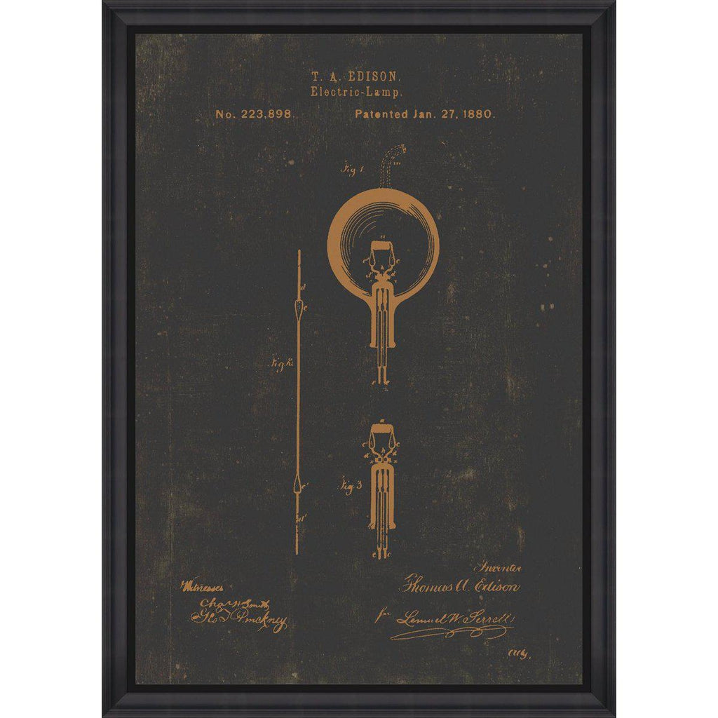Edison Bulb Framed Art Print-Beaumonde