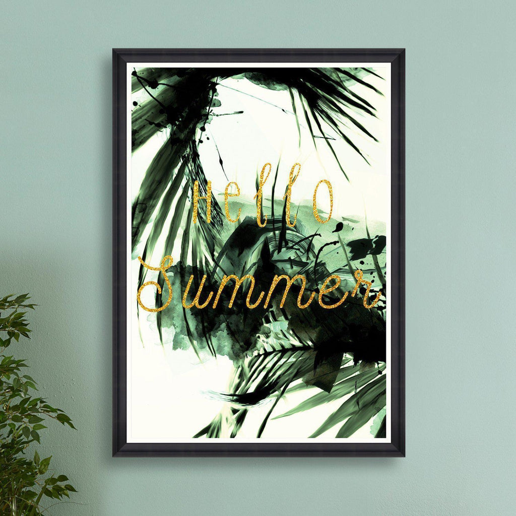 Hello Summer Framed Art Print-Mind The Gap-Beaumonde