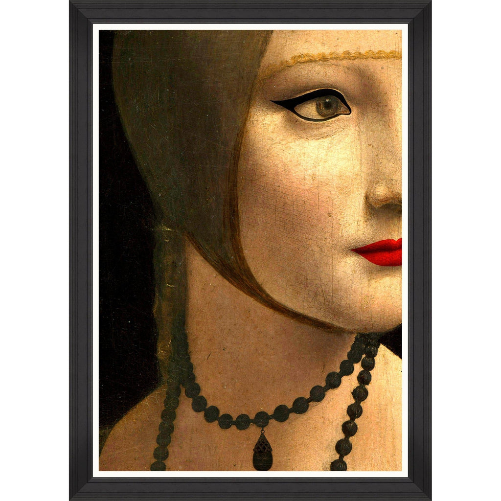 Renascentist Portrait Detail I Framed Art Print-Beaumonde