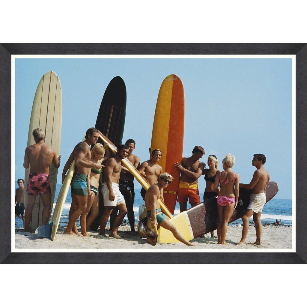 Mind The Gap Surfers by Kelley Archive Framed Art Print-Beaumonde