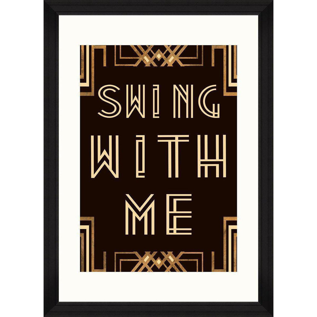 Swing with Me Framed Art Print-Beaumonde