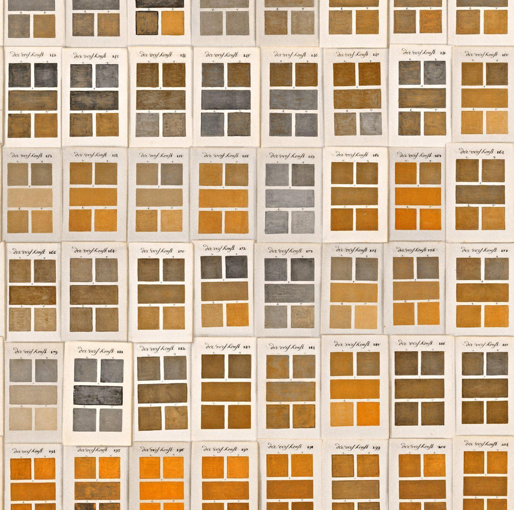 Mind The Gap Traite Des Couleurs Wallpaper Brown/Yellow/White-Beaumonde