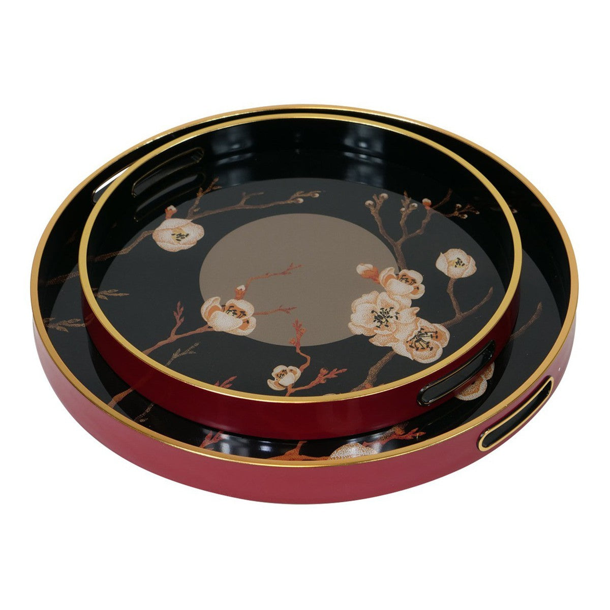 Mindy Brownes Oriental Bloom Decorative Tray Set-Beaumonde