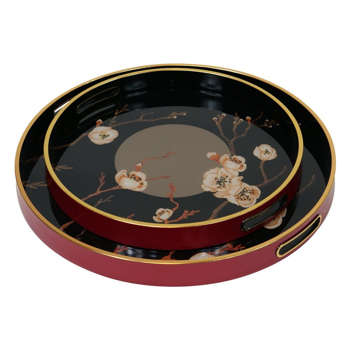 Mindy Brownes Oriental Bloom Decorative Tray Set-Beaumonde