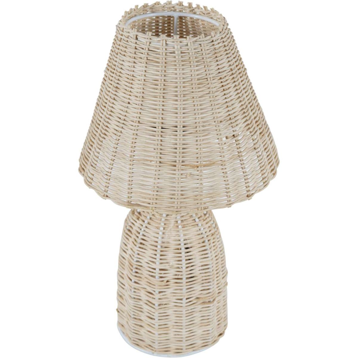 Libra Interiors Mini Rattan Lamp Base and Shade