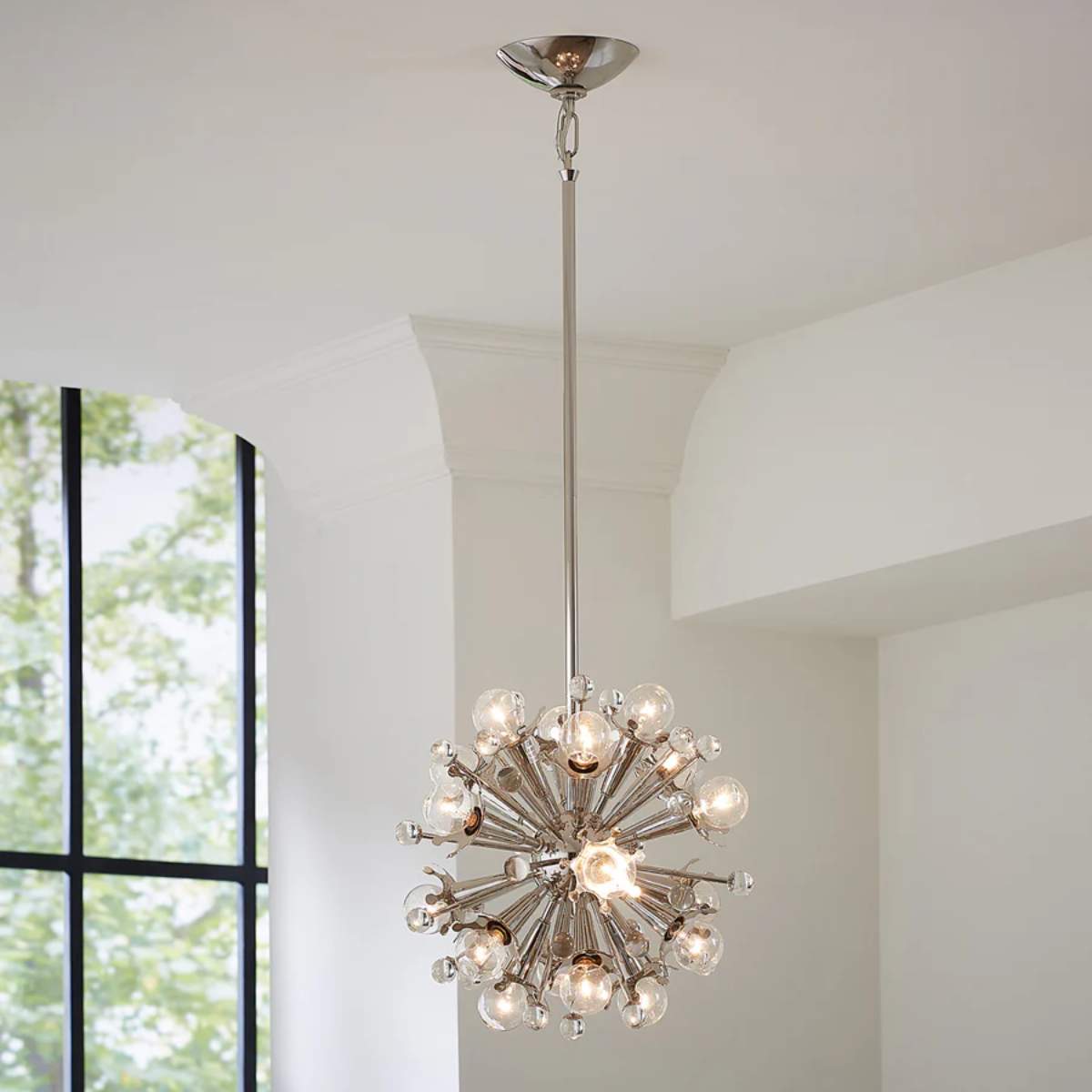 Jonathan Adler Mini Sputnik Chandelier Nickel