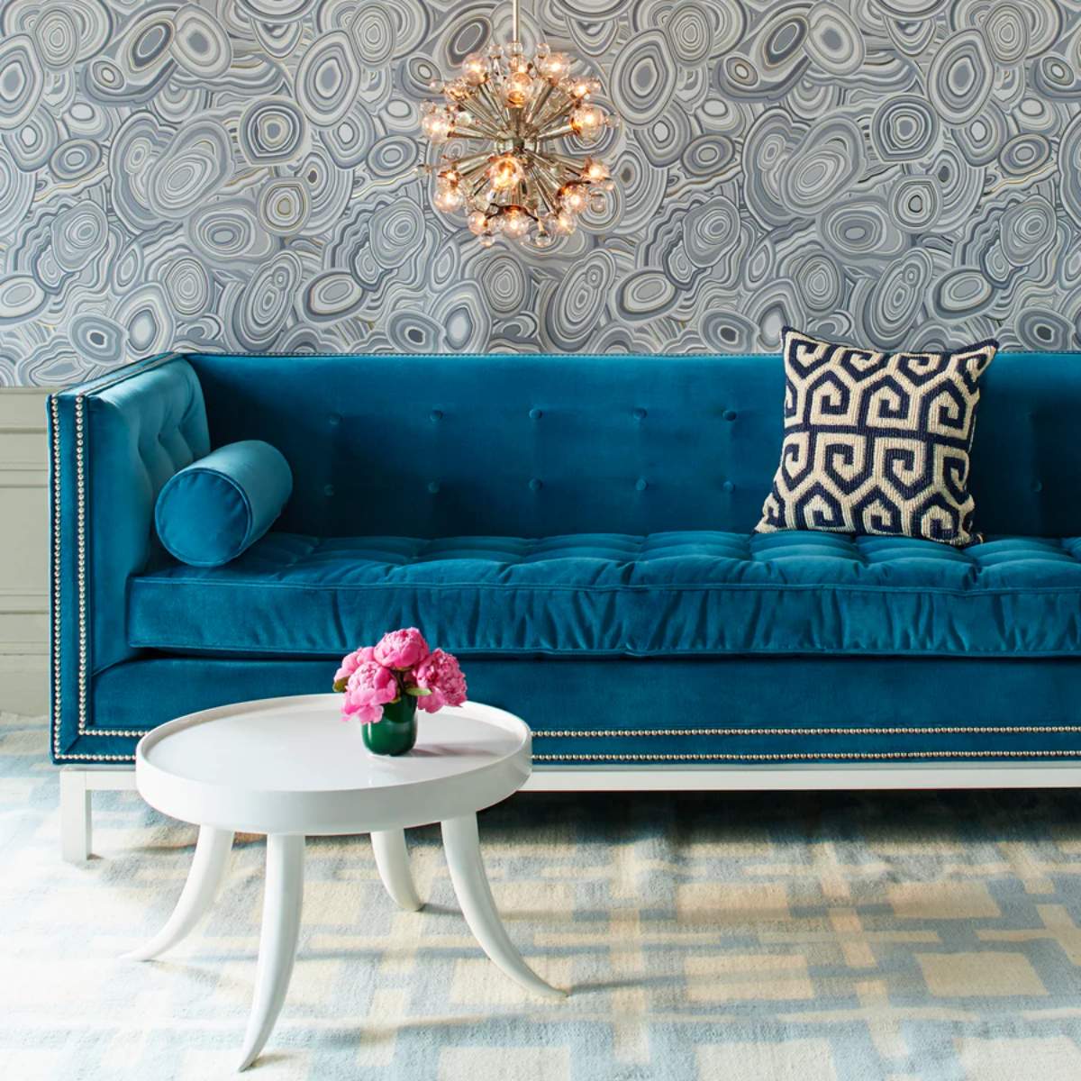Jonathan Adler Mini Sputnik Chandelier Nickel