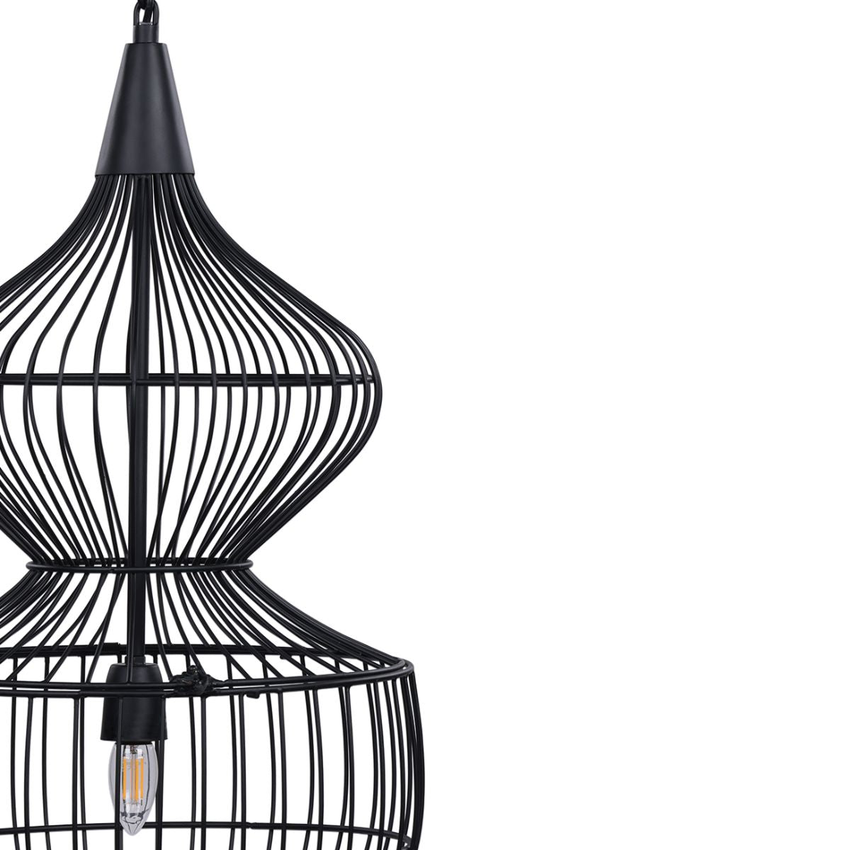 Libra Interiors Mira Hourglass Wire Pendant