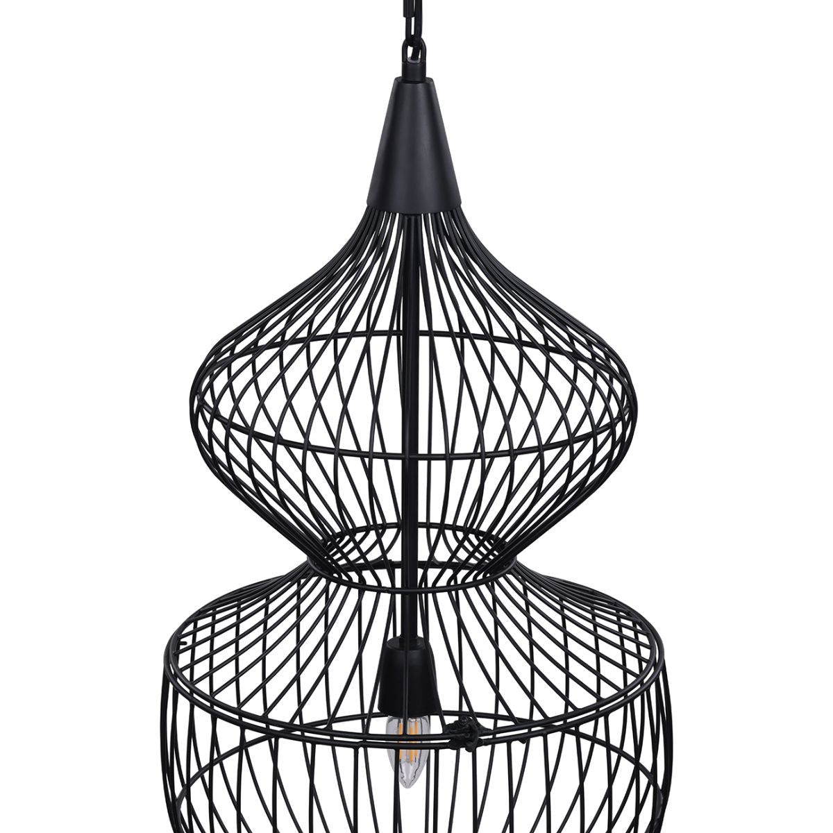 Libra Interiors Mira Hourglass Wire Pendant