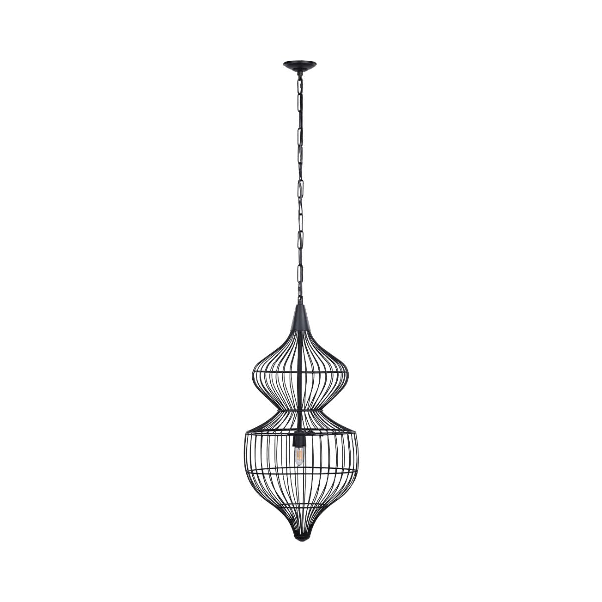 Libra Interiors Mira Hourglass Wire Pendant