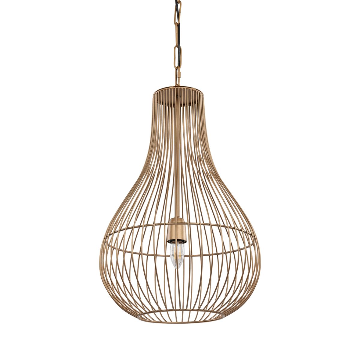Libra Interiors Mira Pear Drop Wire Pendant