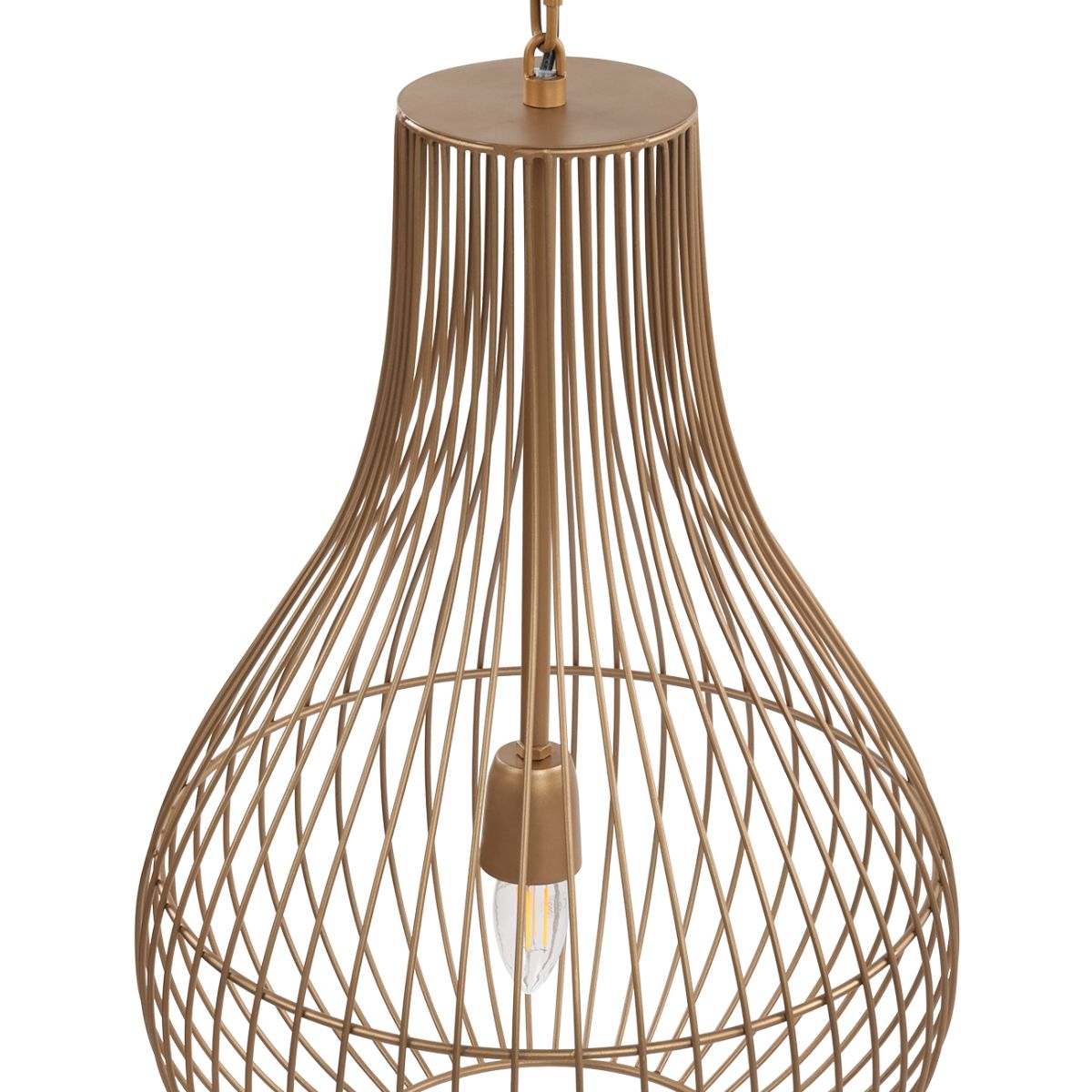 Libra Interiors Mira Pear Drop Wire Pendant