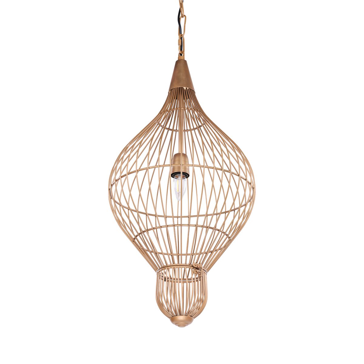 Libra Interiors Mira Teardrop Wire Pendant