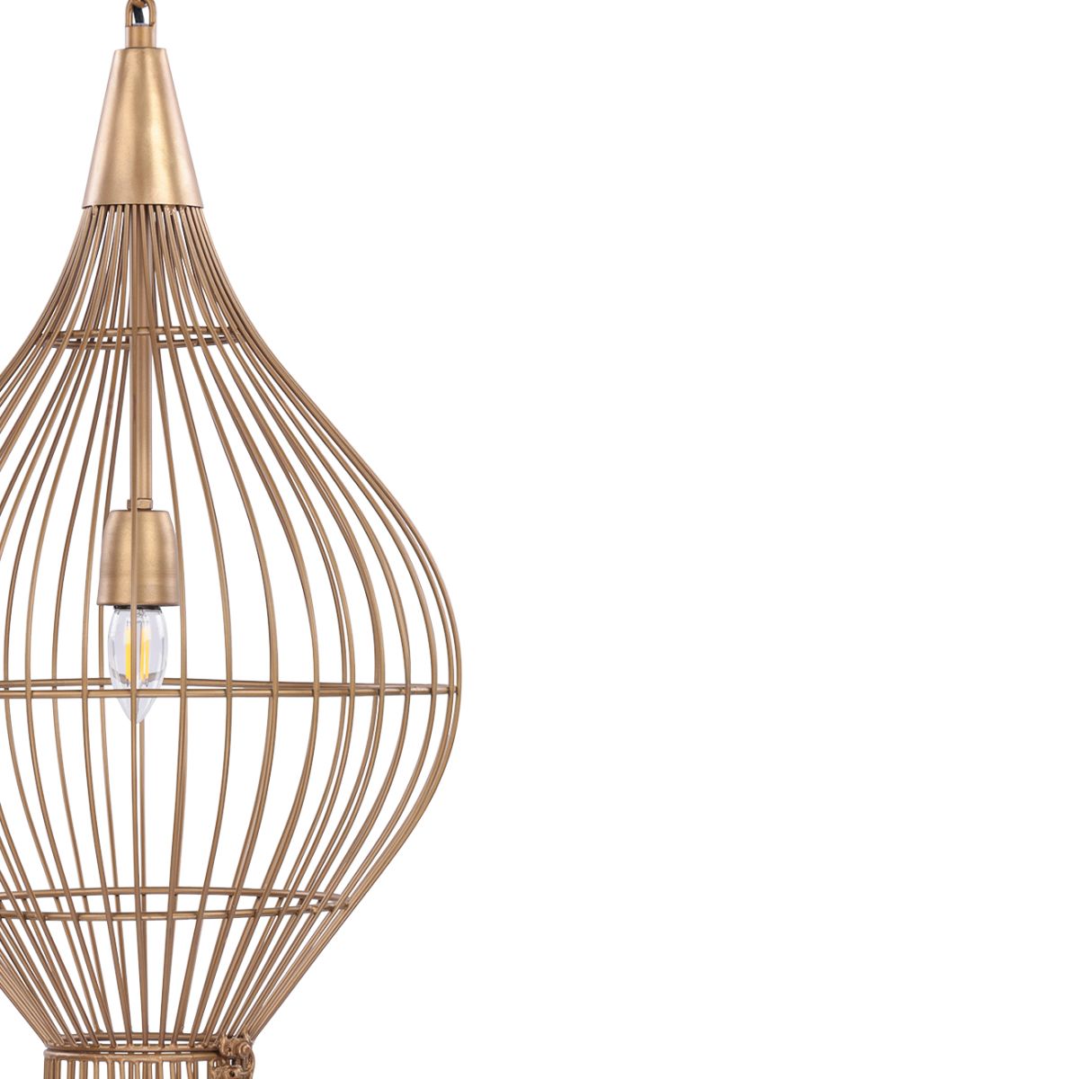 Libra Interiors Mira Teardrop Wire Pendant