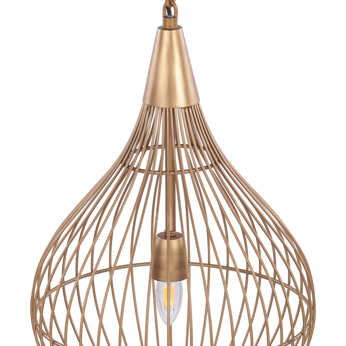 Libra Interiors Mira Teardrop Wire Pendant