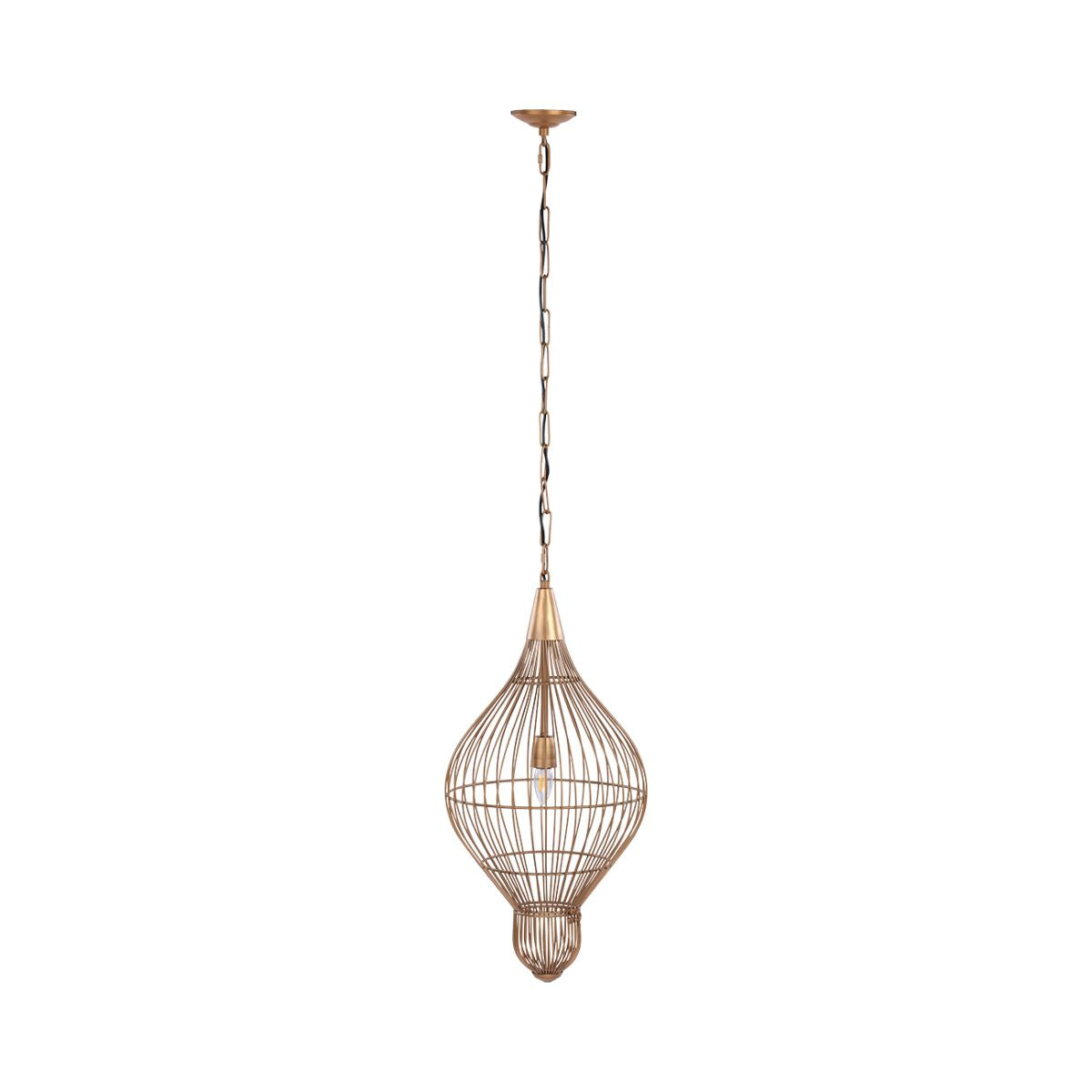 Libra Interiors Mira Teardrop Wire Pendant