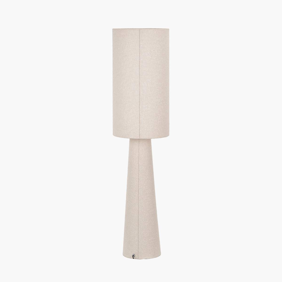 Pacific Lifestyle Mirissa White Slubby Handloom Fabric Table Lamp
