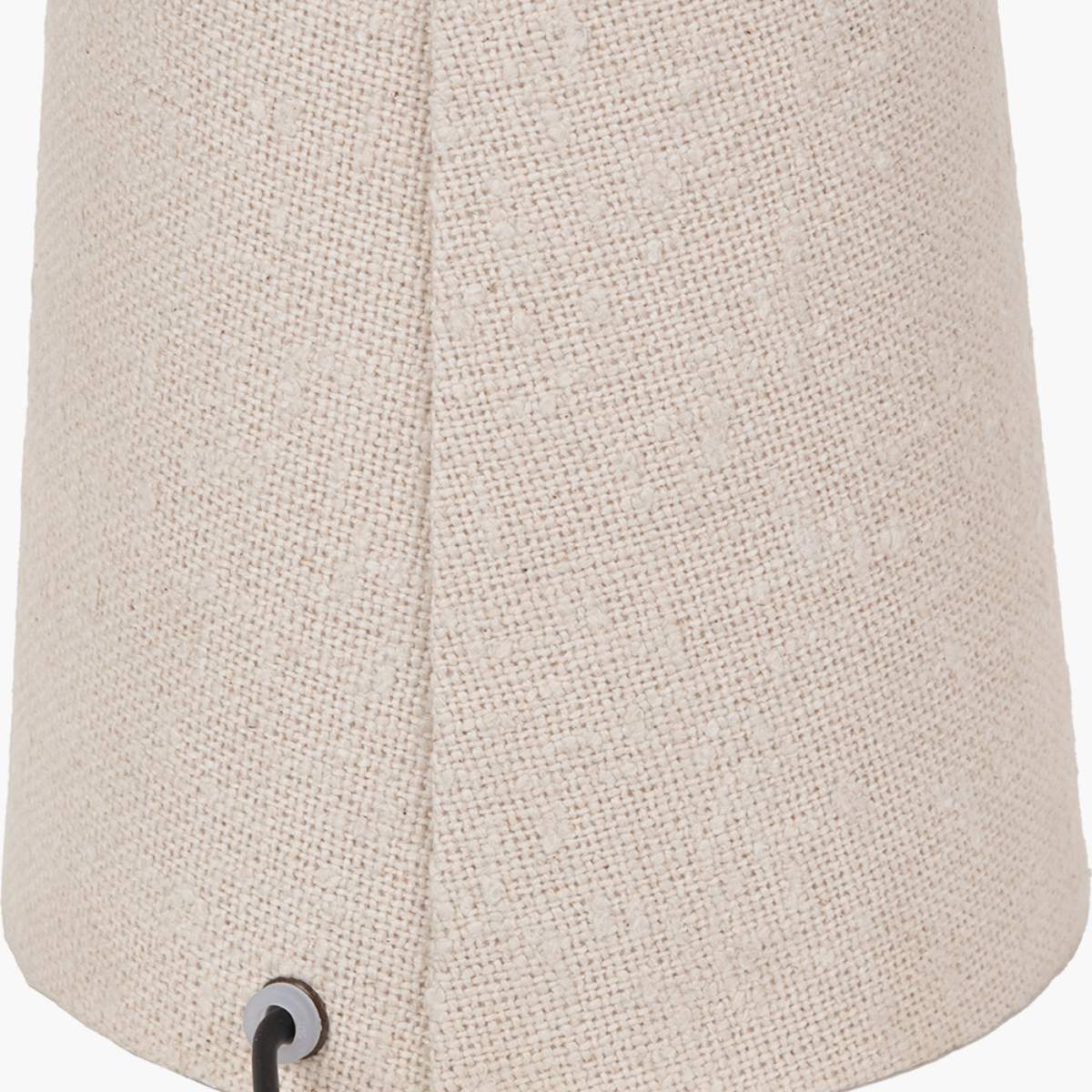Pacific Lifestyle Mirissa White Slubby Handloom Fabric Table Lamp