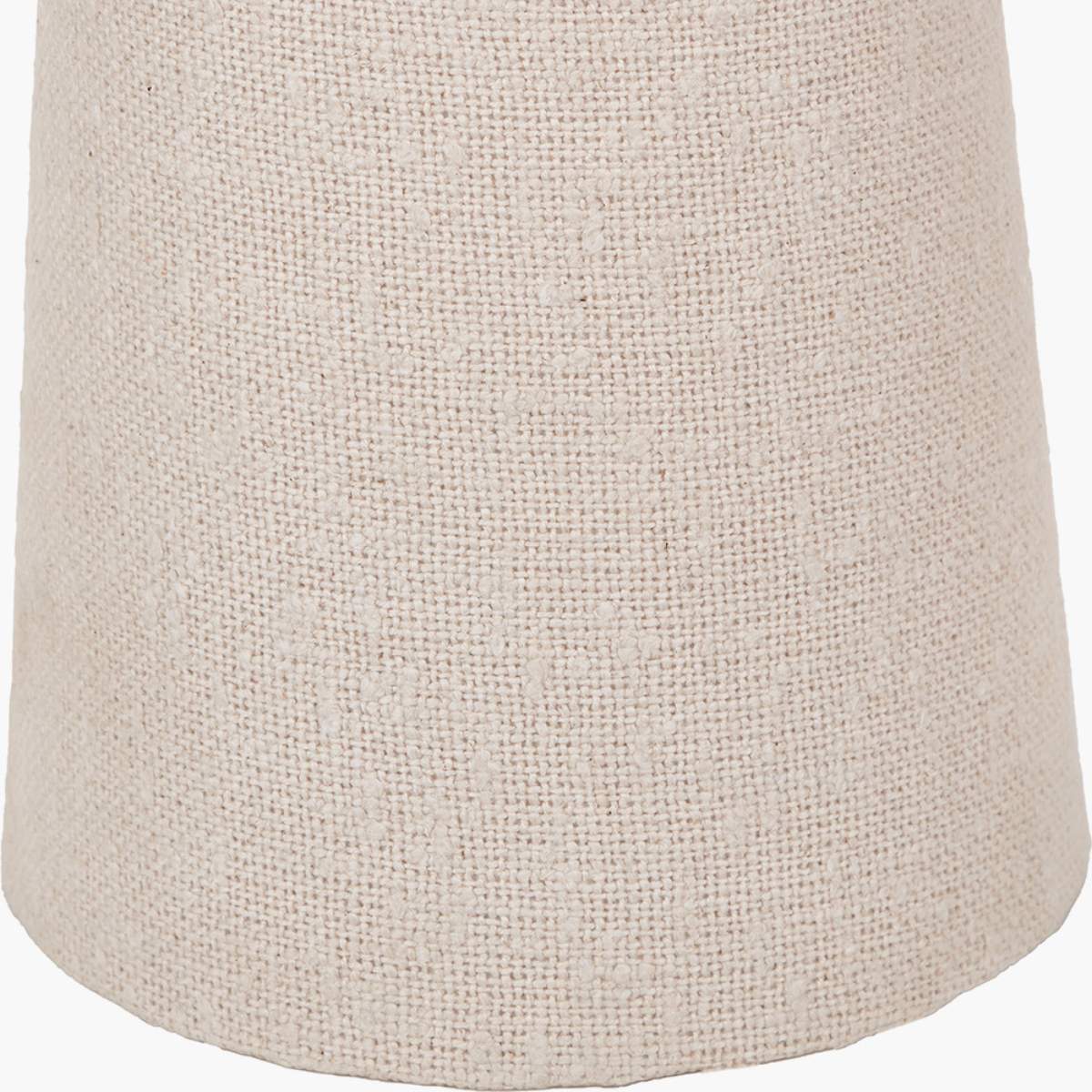 Pacific Lifestyle Mirissa White Slubby Handloom Fabric Table Lamp