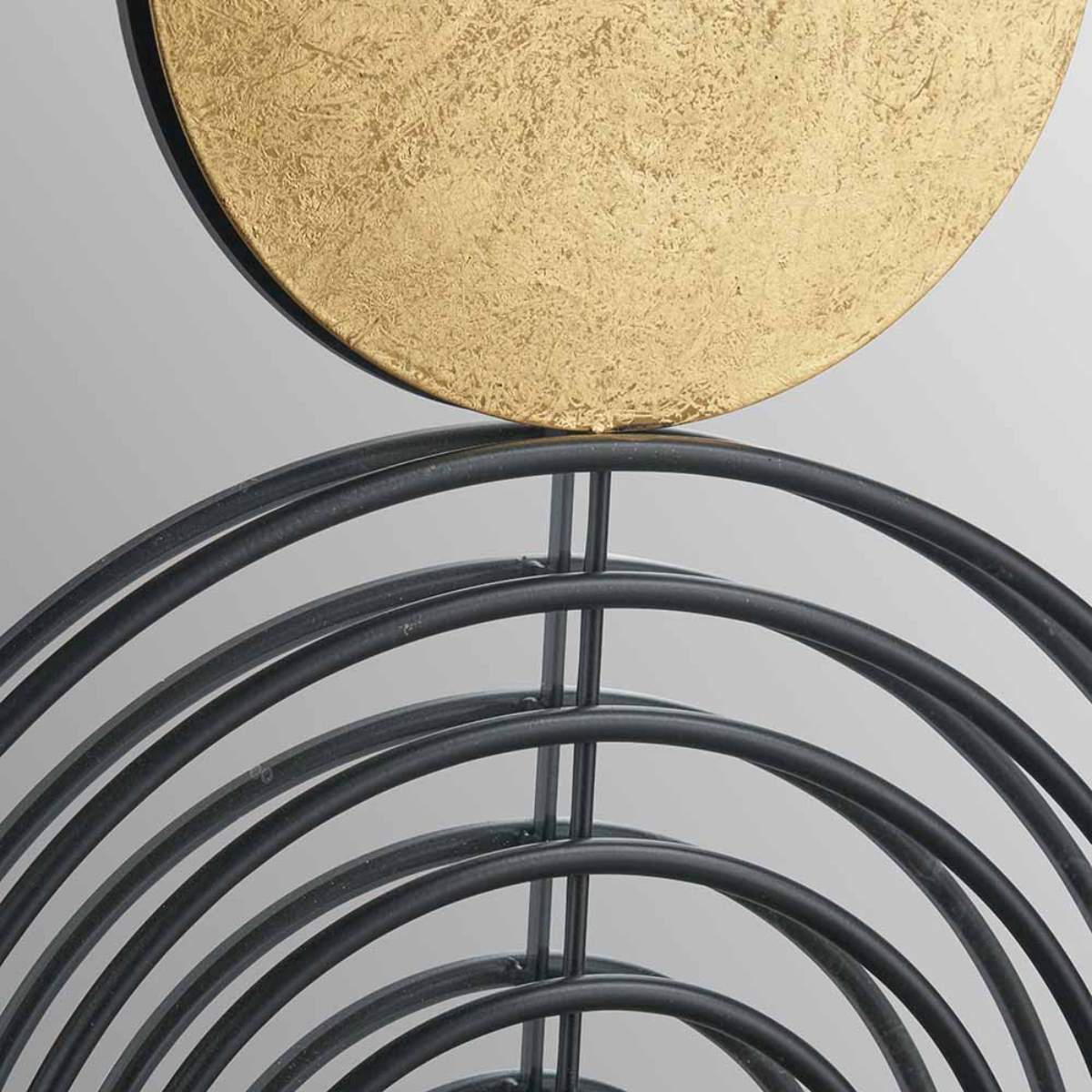 Pacific Lifestyle S/2 Mirrored, Black and Gold Metal Wall Art