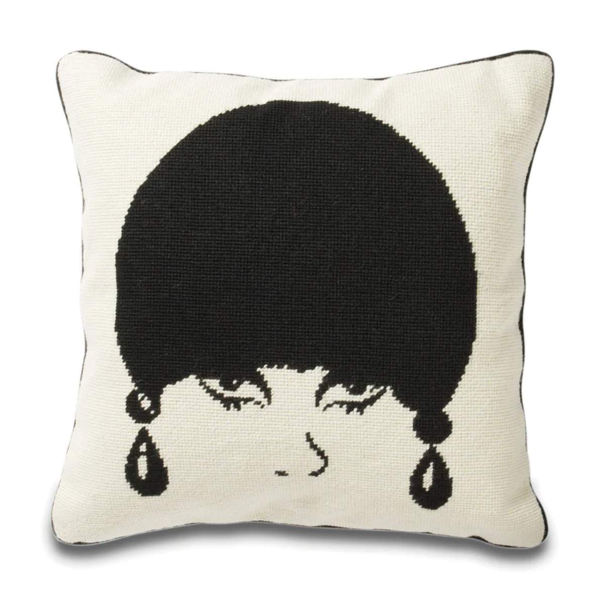 Jonathan Adler Mod Model Needlepoint Cushion