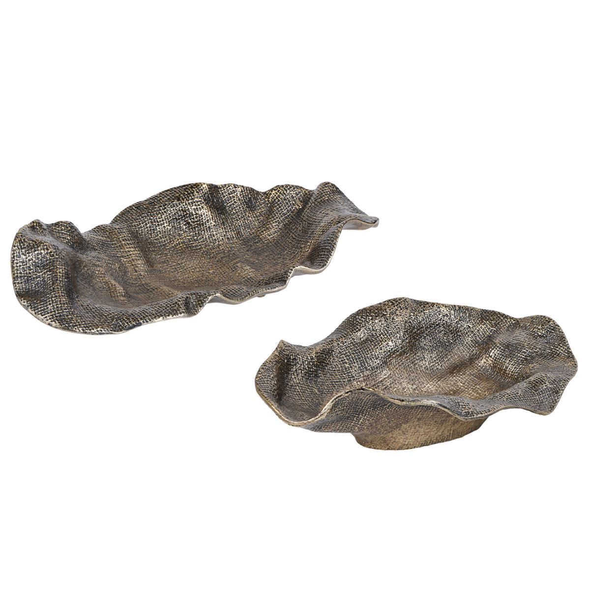 Libra Interiors Molten Weave Platter - Set of 2
