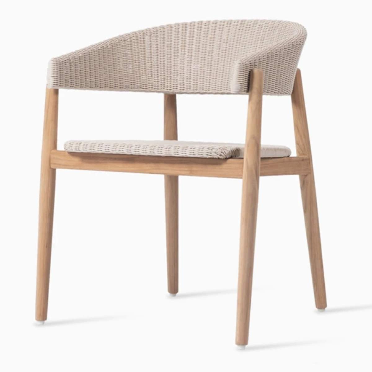 Vincent Shepherd Mona Outdoor Dining Chair with Teak Frame