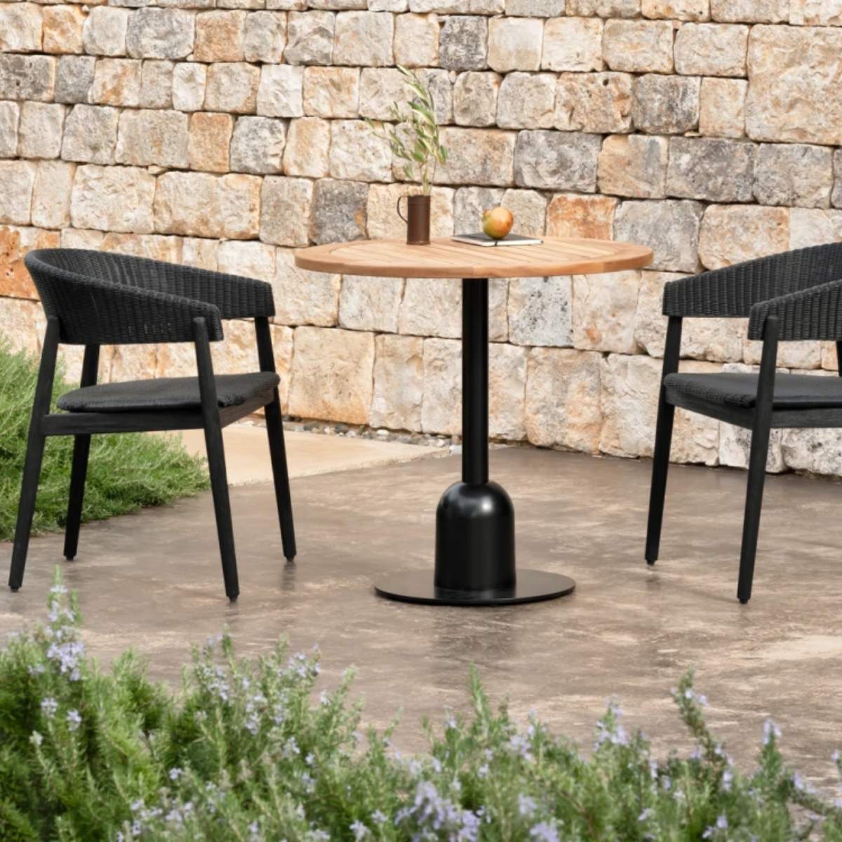 Vincent Shepherd Mona Outdoor Dining Chair with Teak Frame