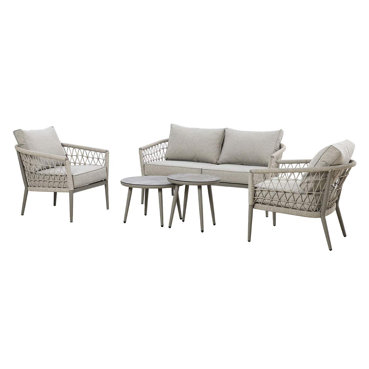 Maze Monaco Rope Weave 2 Seat Sofa Set