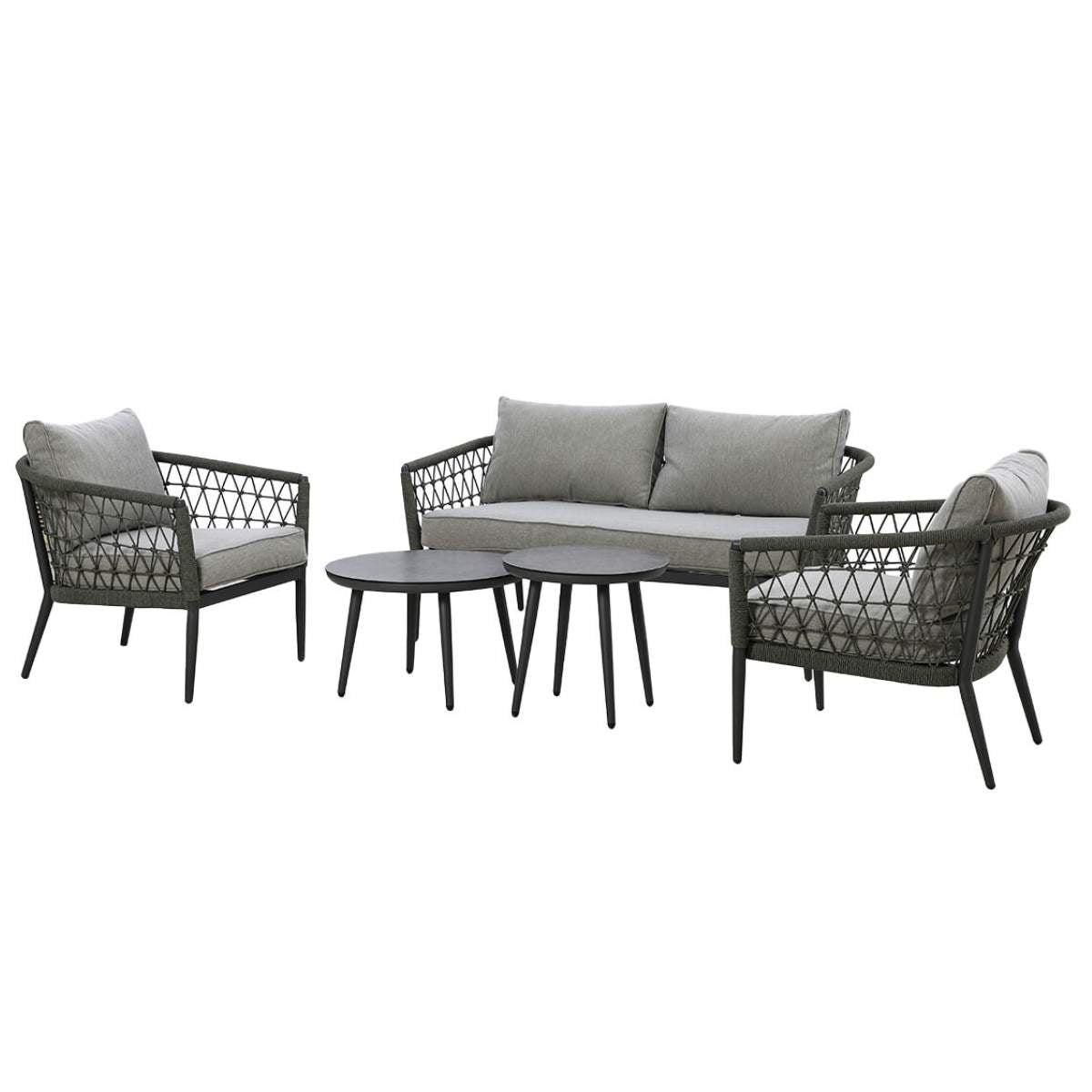 Maze Monaco Rope Weave 2 Seat Sofa Set