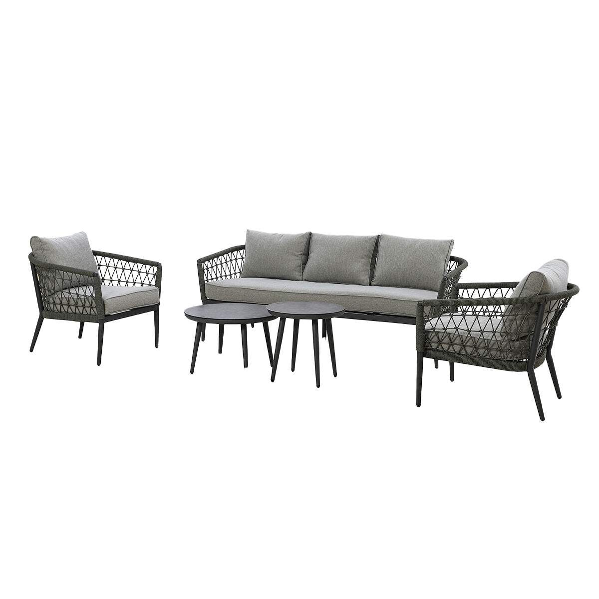 Maze Monaco Rope Weave 3 Seat Sofa Set