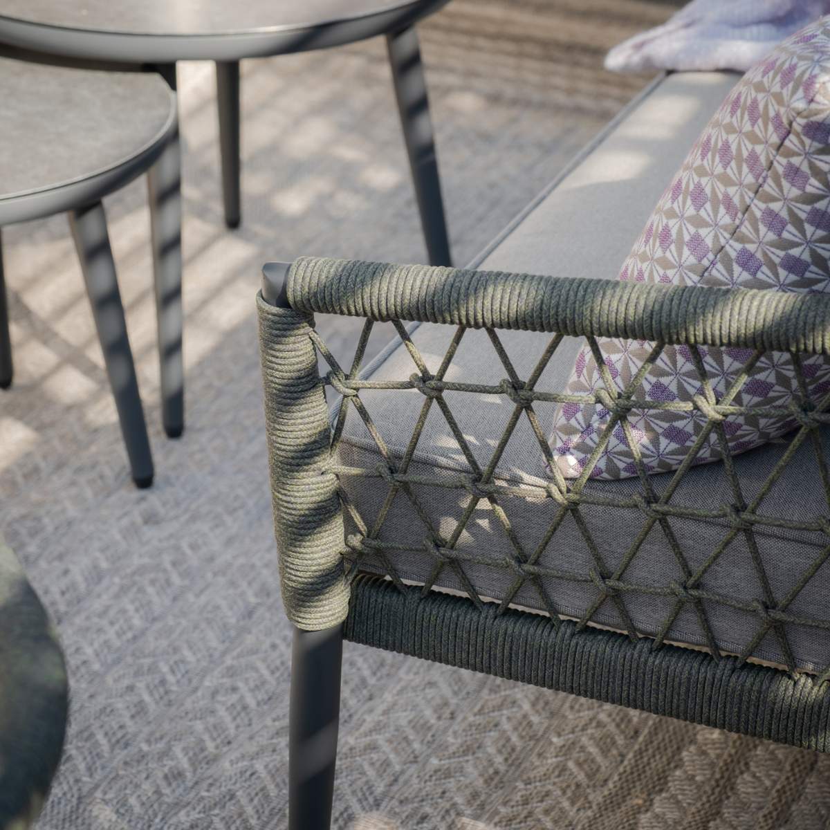 Maze Monaco Rope Weave 3 Seat Sofa Set